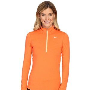 Nike Element Dri-Fit Half Zip in Orange Sherbet